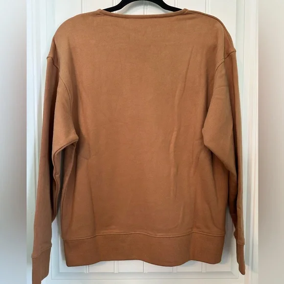 Thakoon NWT Deep-V Swestshirt LARGE - Camel - Picture 3 of 4